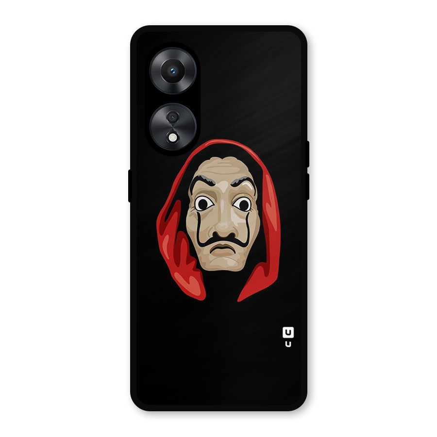 Money Heist Mask Metal Back Case for Oppo A78