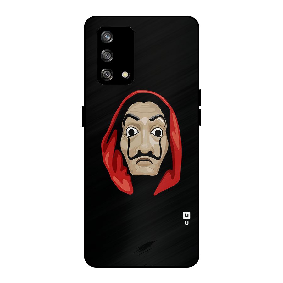 Money Heist Mask Metal Back Case for Oppo F19
