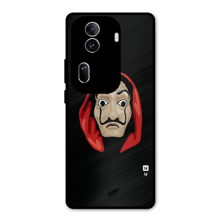 Money Heist Mask Metal Back Case for Oppo Reno11 Pro 5G