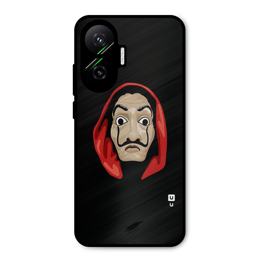 Money Heist Mask Metal Back Case for Poco F7