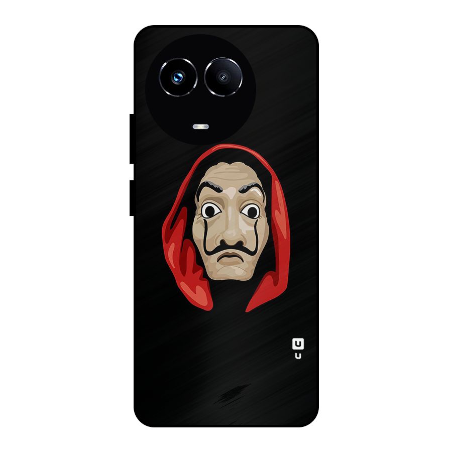 Money Heist Mask Metal Back Case for Realme 11 5G