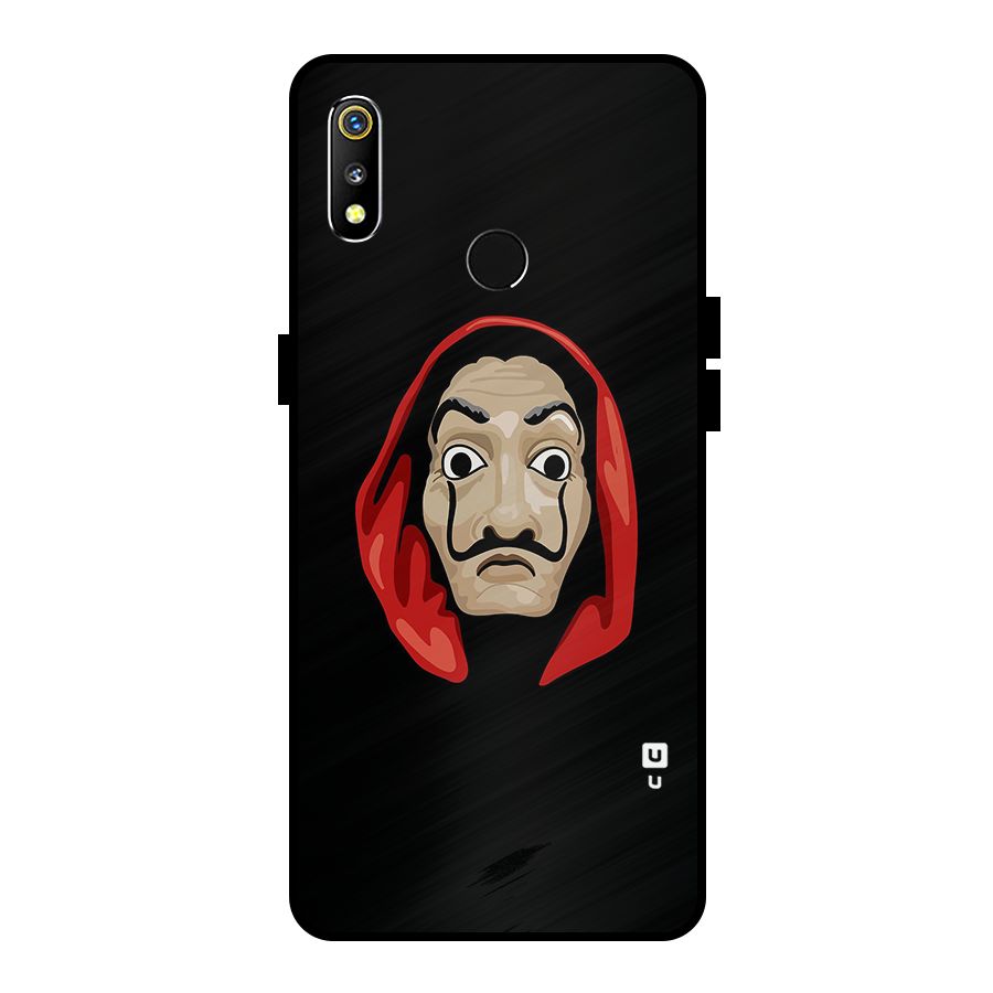 Money Heist Mask Metal Back Case for Realme 3i