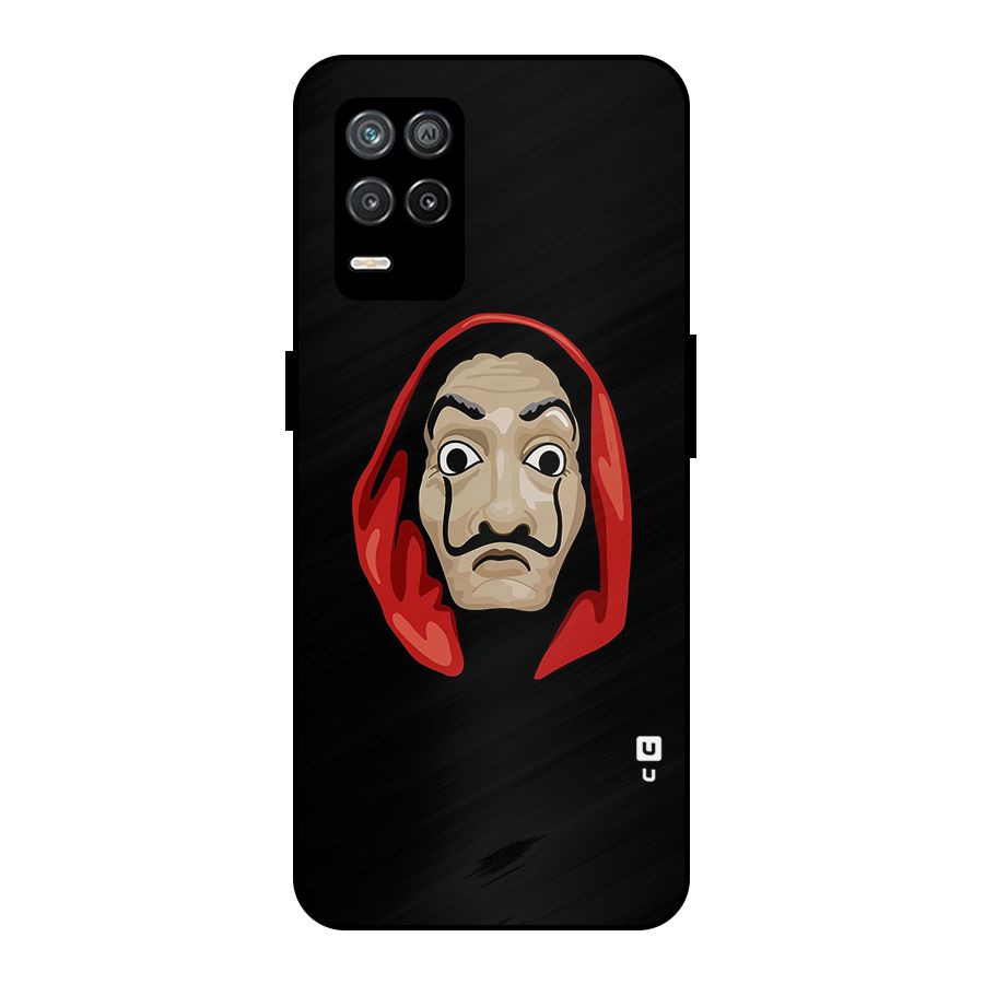 Money Heist Mask Metal Back Case for Realme 9 5G