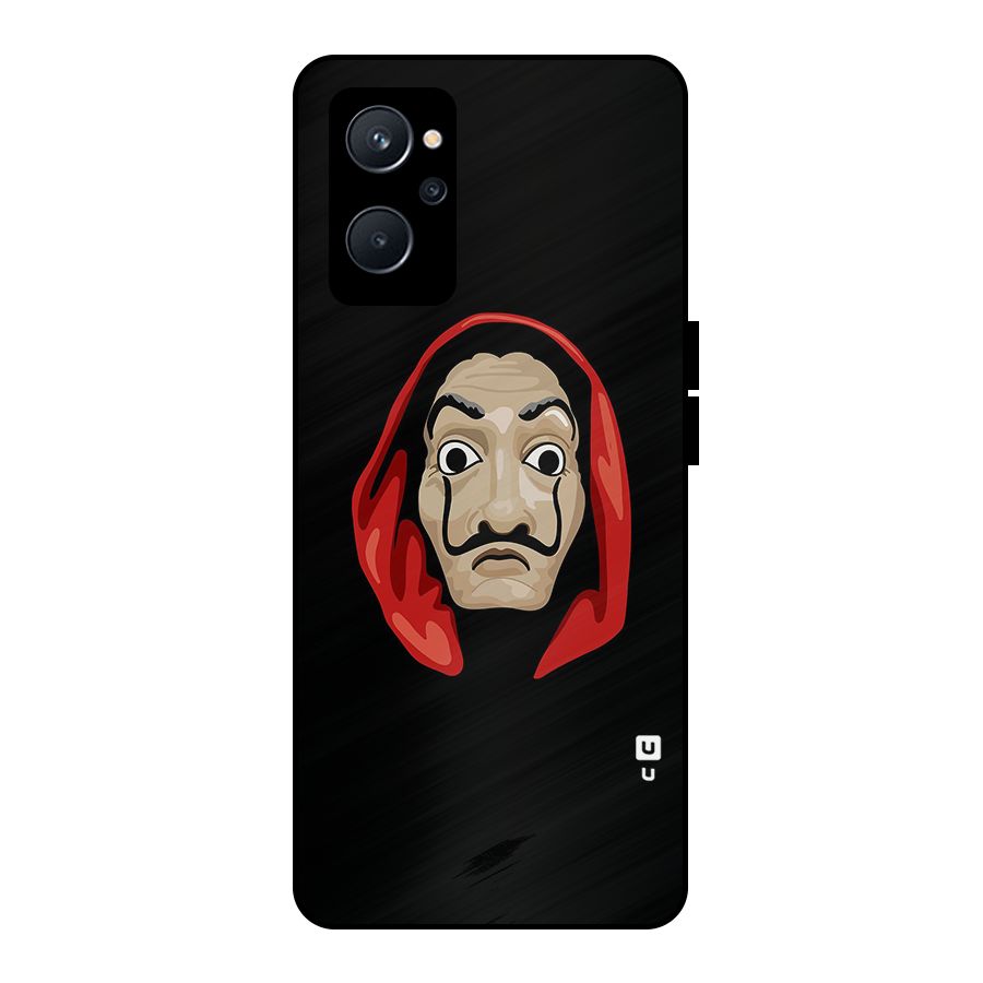 Money Heist Mask Metal Back Case for Realme 9i 5G