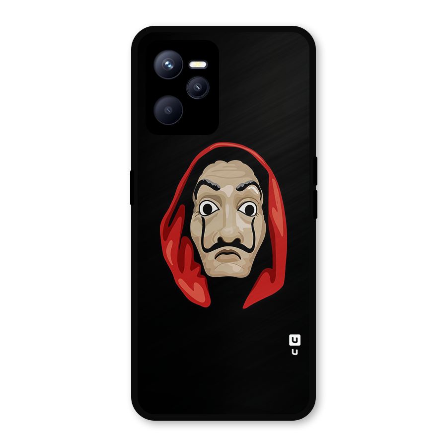 Money Heist Mask Metal Back Case for Realme C35