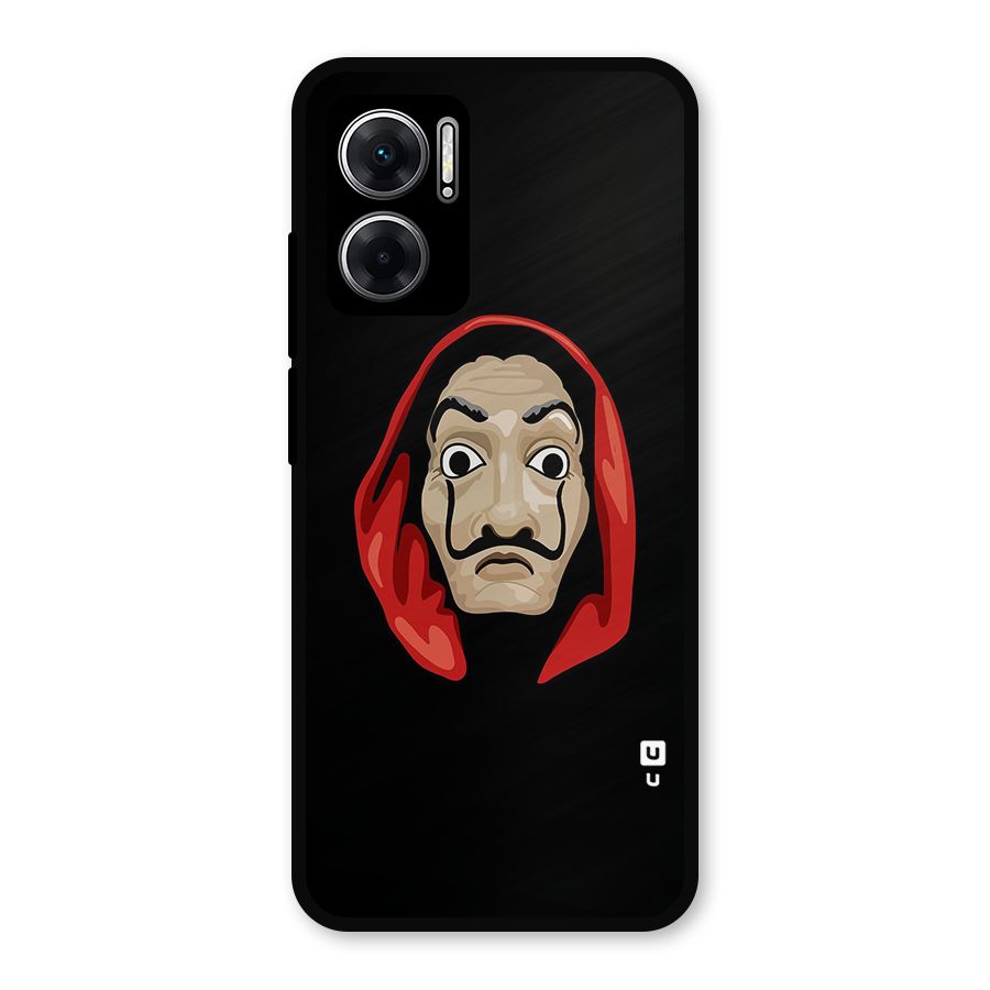 Money Heist Mask Metal Back Case for Redmi 11 Prime 5G