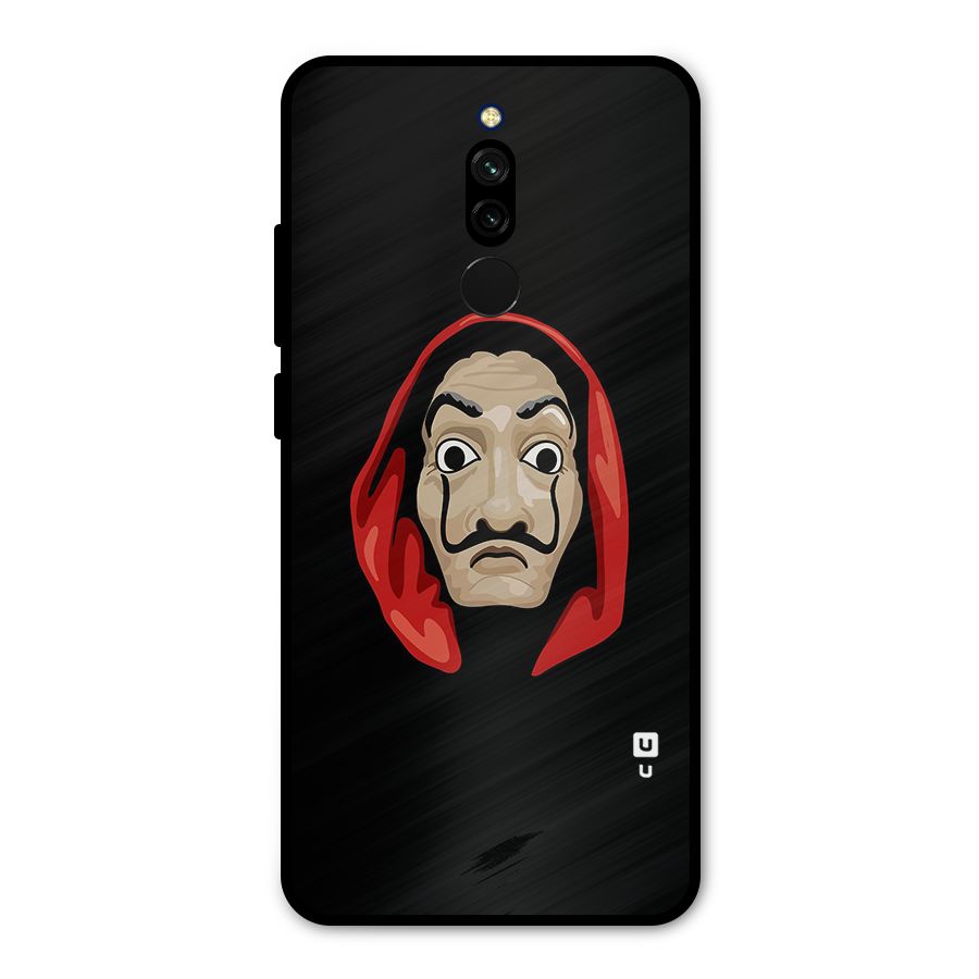 Money Heist Mask Metal Back Case for Redmi 8