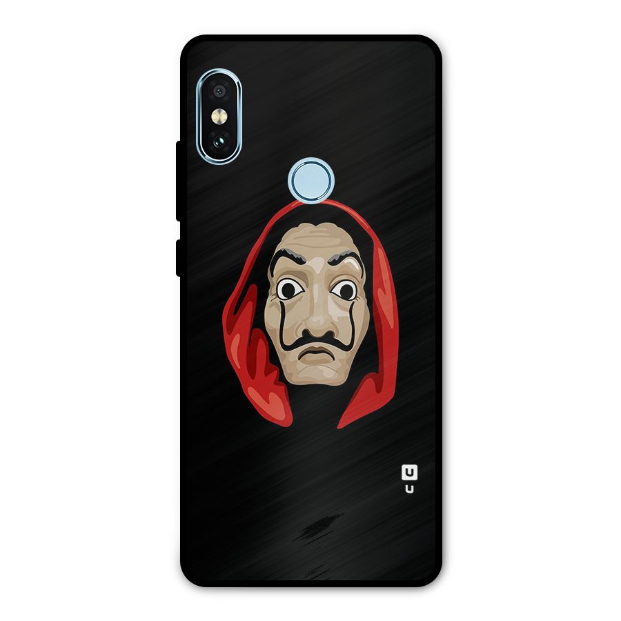 Money Heist Mask Metal Back Case for Redmi Note 5 Pro