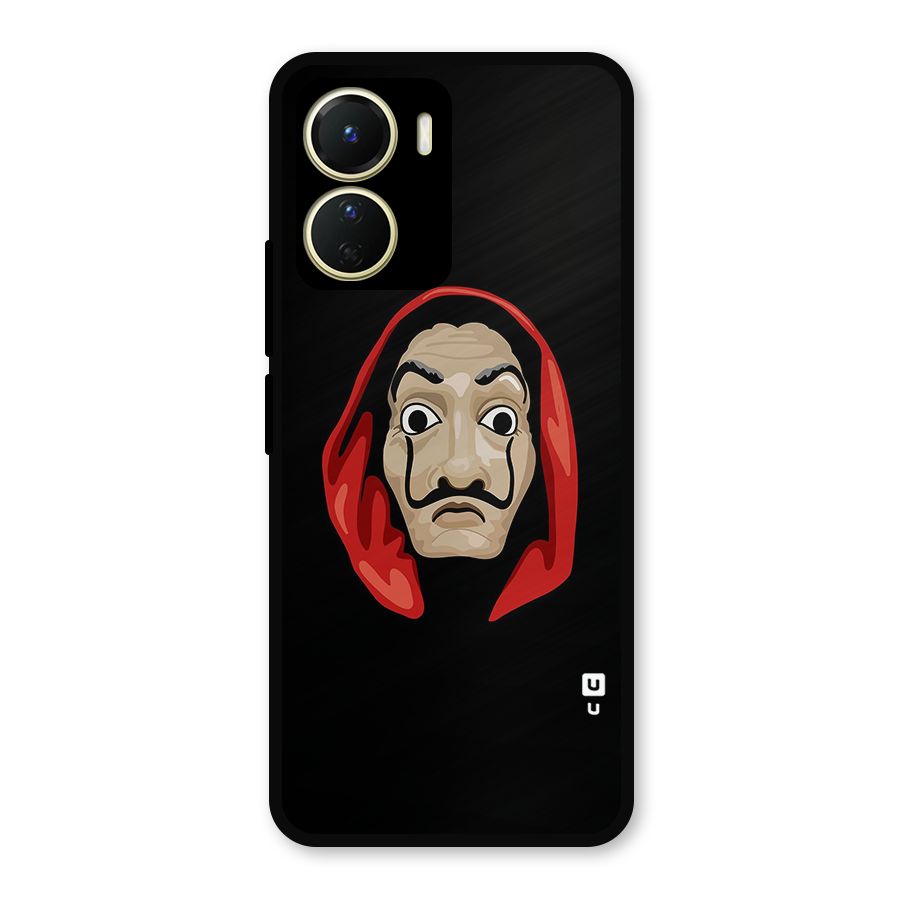 Money Heist Mask Metal Back Case for Vivo T2x