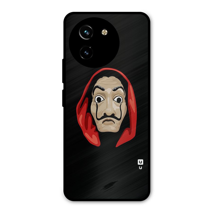 Money Heist Mask Metal Back Case for Vivo T3x