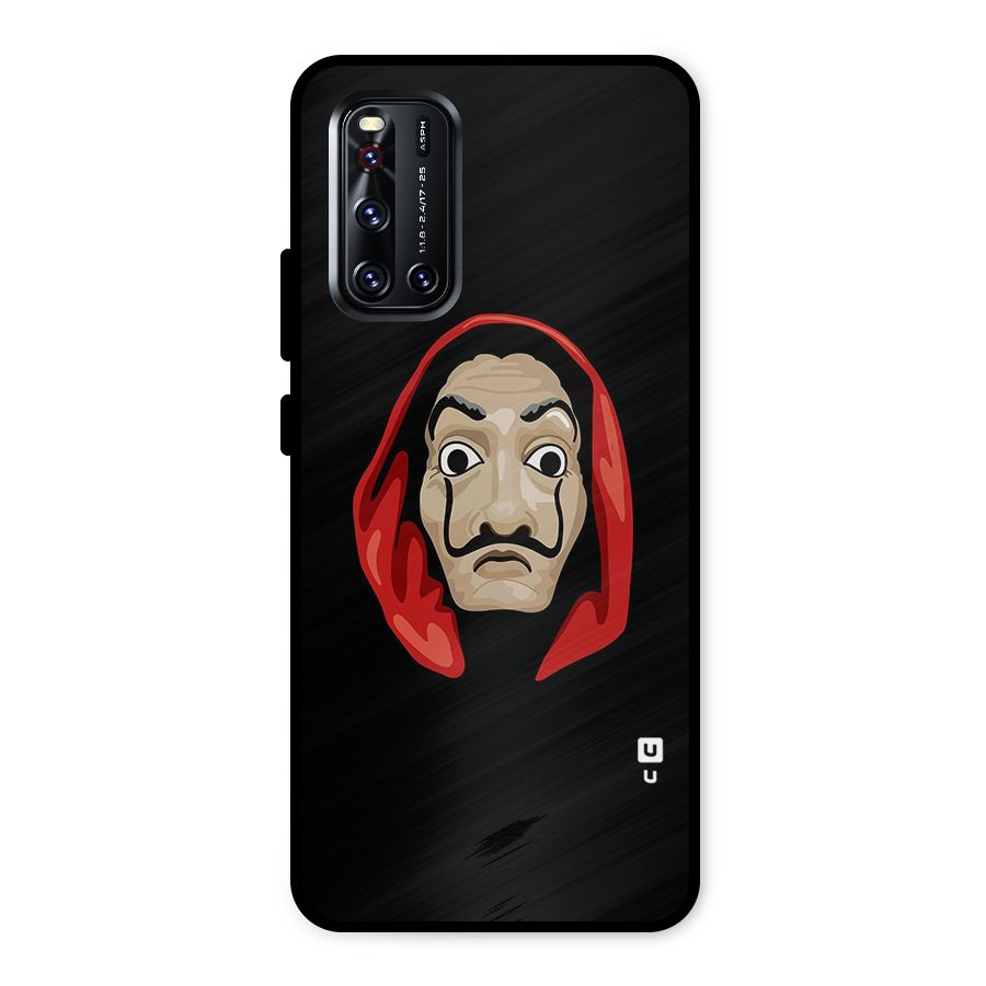 Money Heist Mask Metal Back Case for Vivo V19