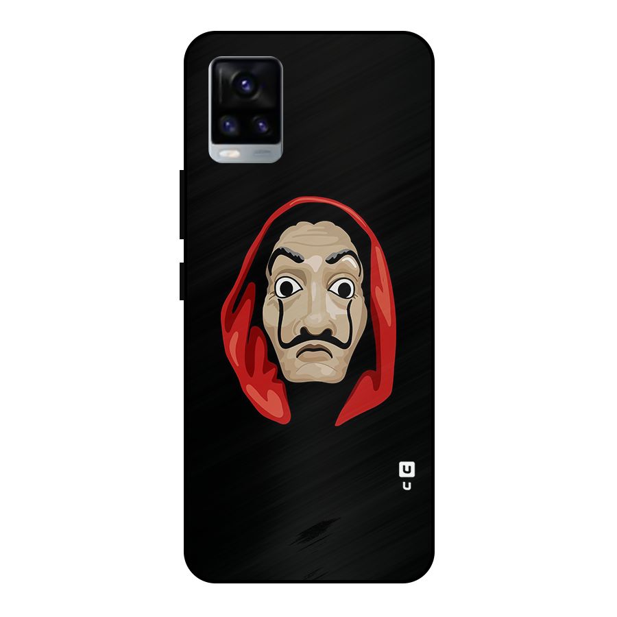 Money Heist Mask Metal Back Case for Vivo V20 2021