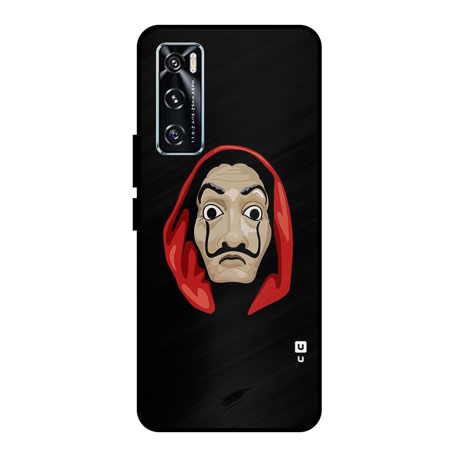 Money Heist Mask Metal Back Case for Vivo V20 SE