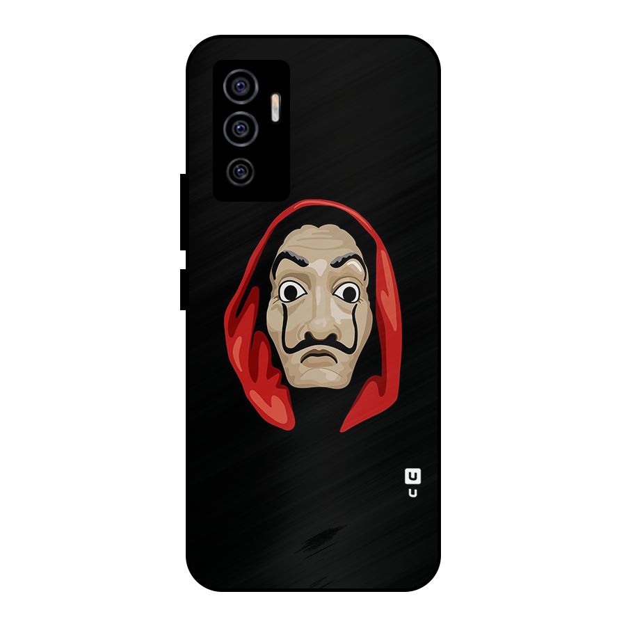 Money Heist Mask Metal Back Case for Vivo V23e