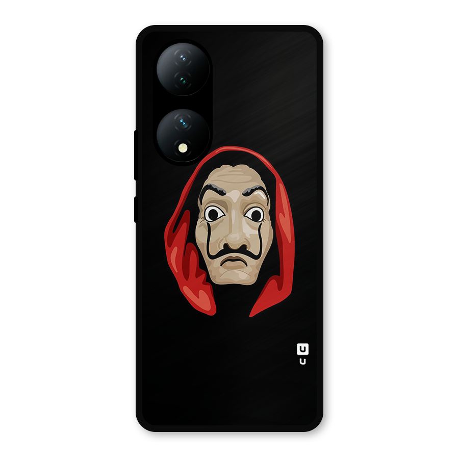 Money Heist Mask Metal Back Case for Vivo Y100a