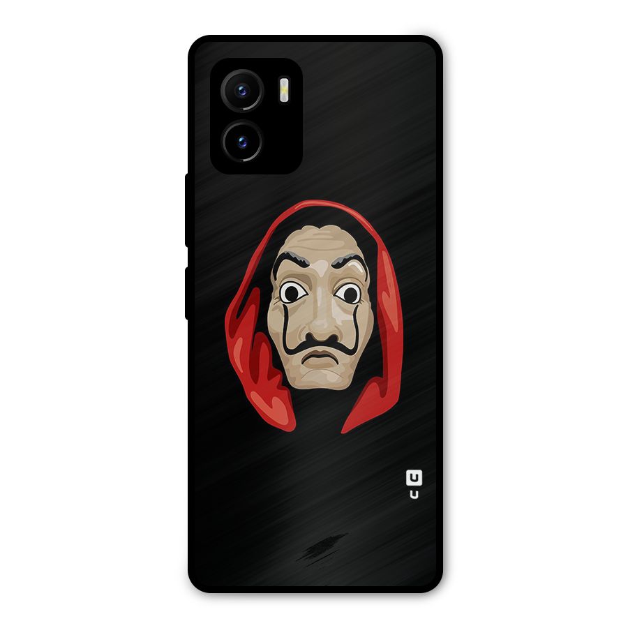 Money Heist Mask Metal Back Case for Vivo Y15s