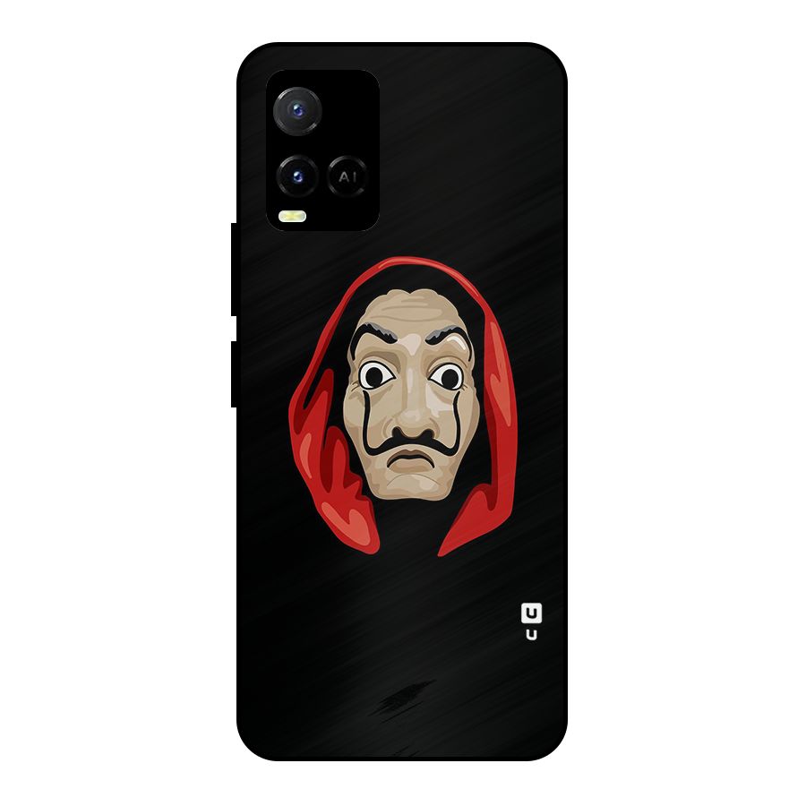 Money Heist Mask Metal Back Case for Vivo Y21