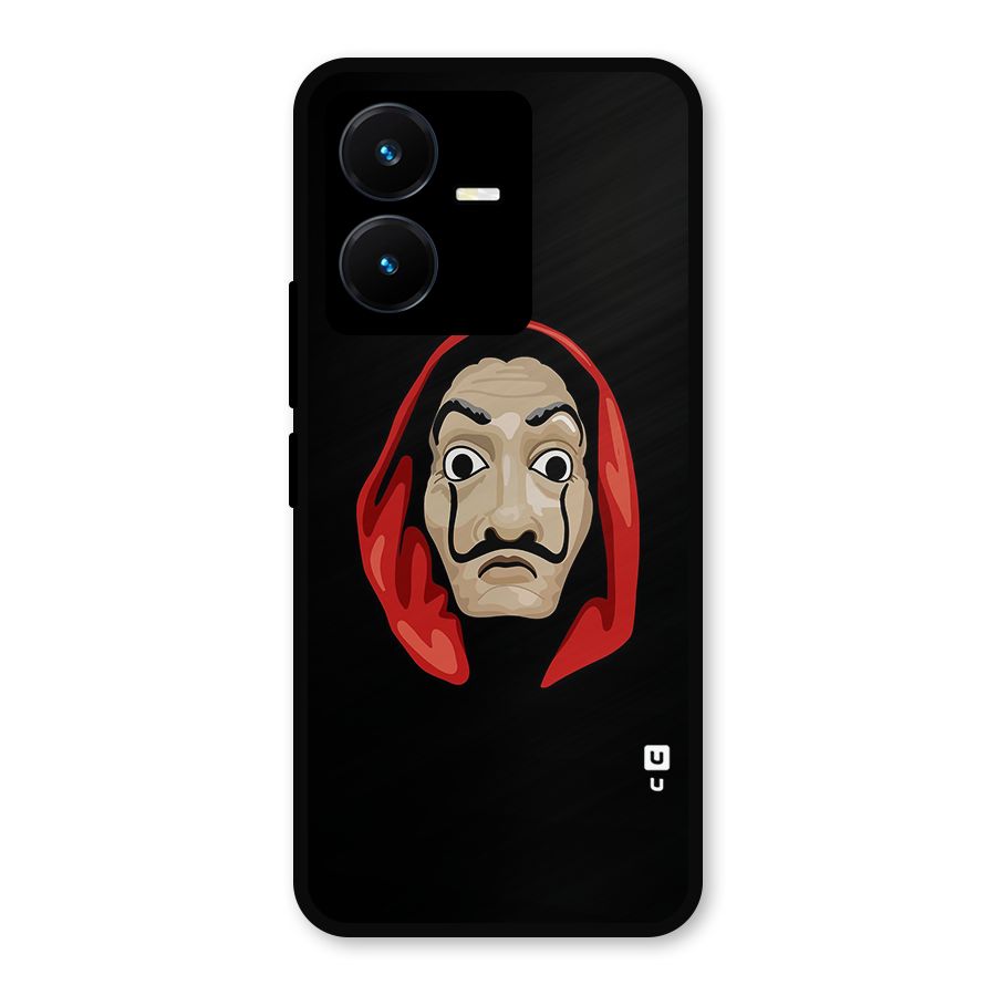 Money Heist Mask Metal Back Case for Vivo Y22