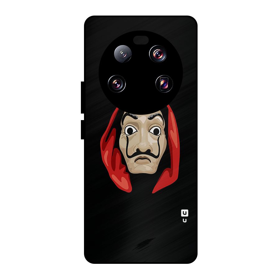 Money Heist Mask Metal Back Case for Xiaomi 13 Ultra