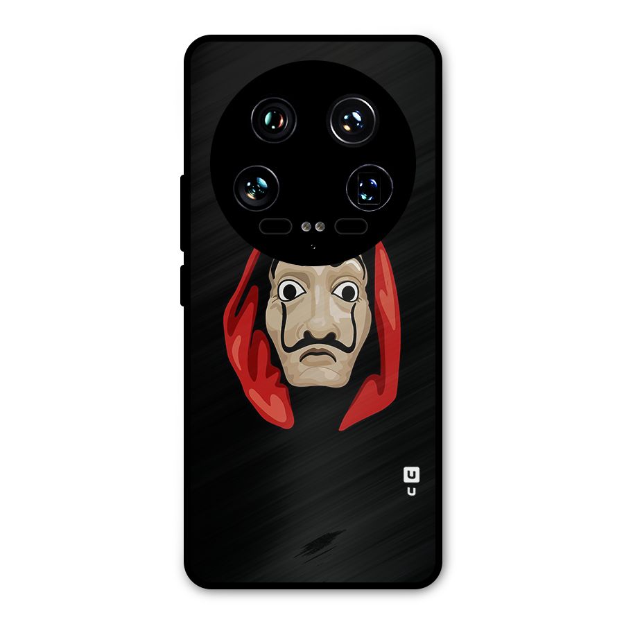Money Heist Mask Metal Back Case for Xiaomi 14 Ultra