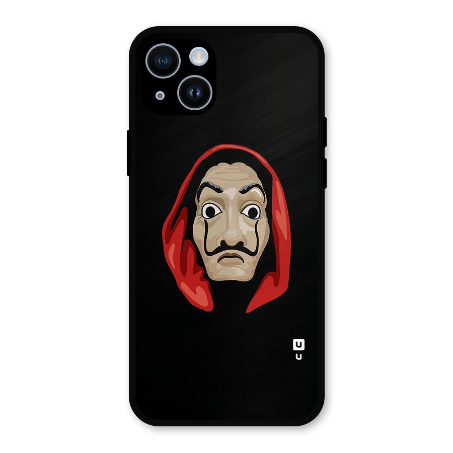 Money Heist Mask Metal Back Case for iPhone 14
