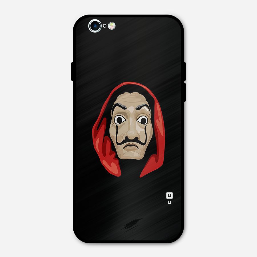 Money Heist Mask Metal Back Case for iPhone 6 6s