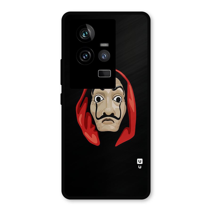 Money Heist Mask Metal Back Case for iQOO 11 5G