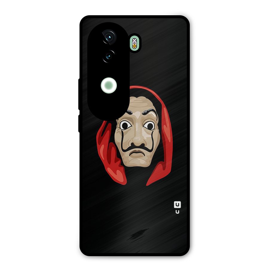 Money Heist Mask Metal Back Case for iQOO Z9s