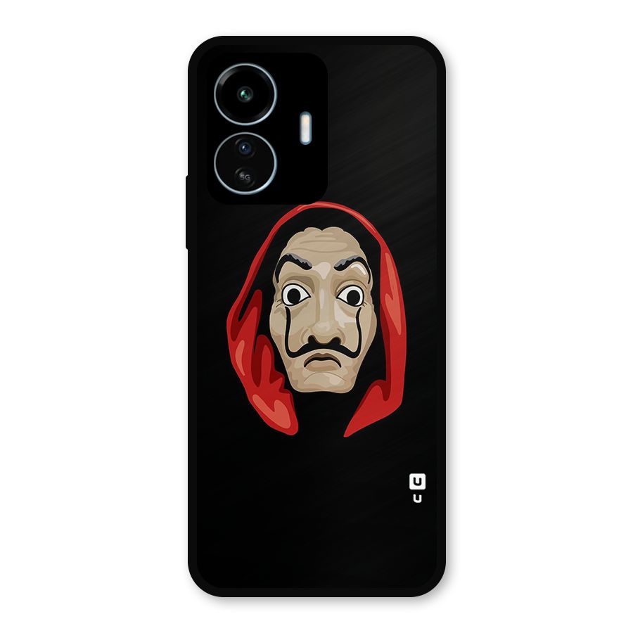 Money Heist Mask Metal Back Case for vivo iQOO Z6 Lite 5G