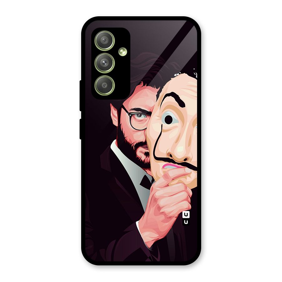 Money Heist Professor Art Glass Back Case for Galaxy A54