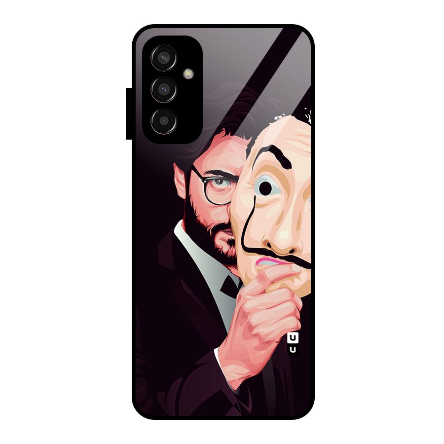 Money Heist Professor Art Glass Back Case for Galaxy F13