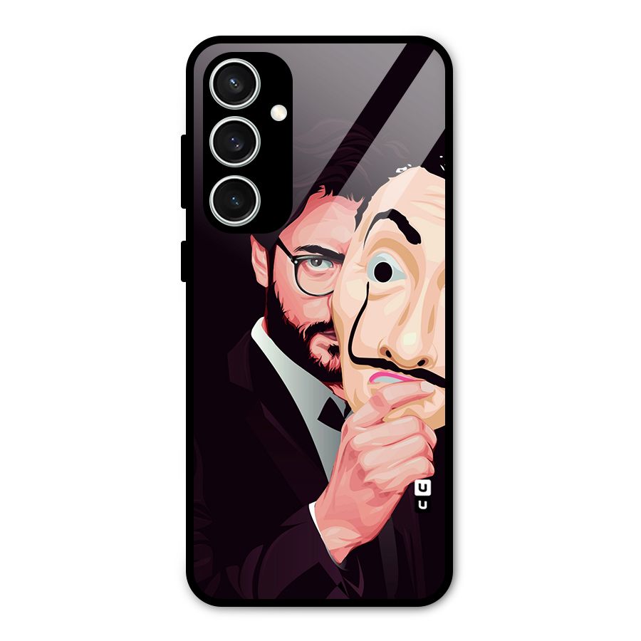 Money Heist Professor Art Glass Back Case for Galaxy S23 FE