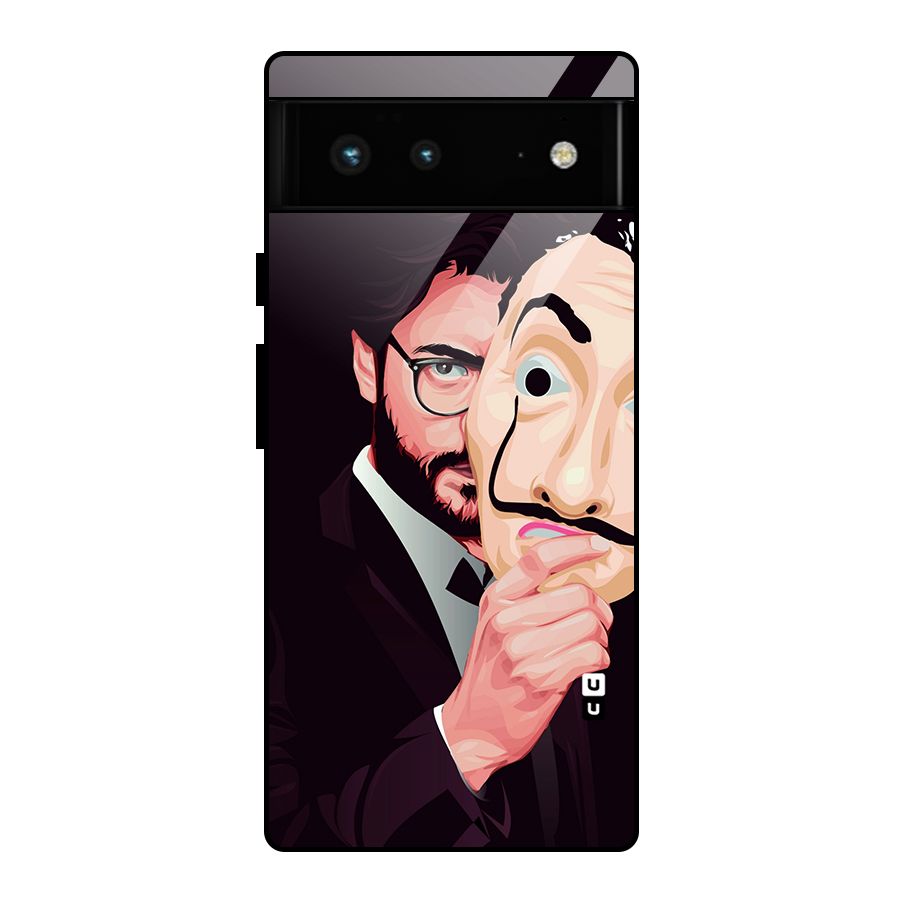 Money Heist Professor Art Glass Back Case for Google Pixel 6
