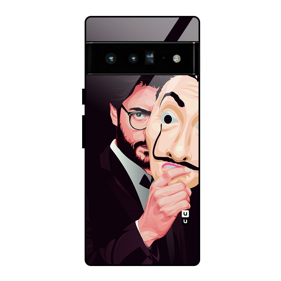 Money Heist Professor Art Glass Back Case for Google Pixel 6 Pro
