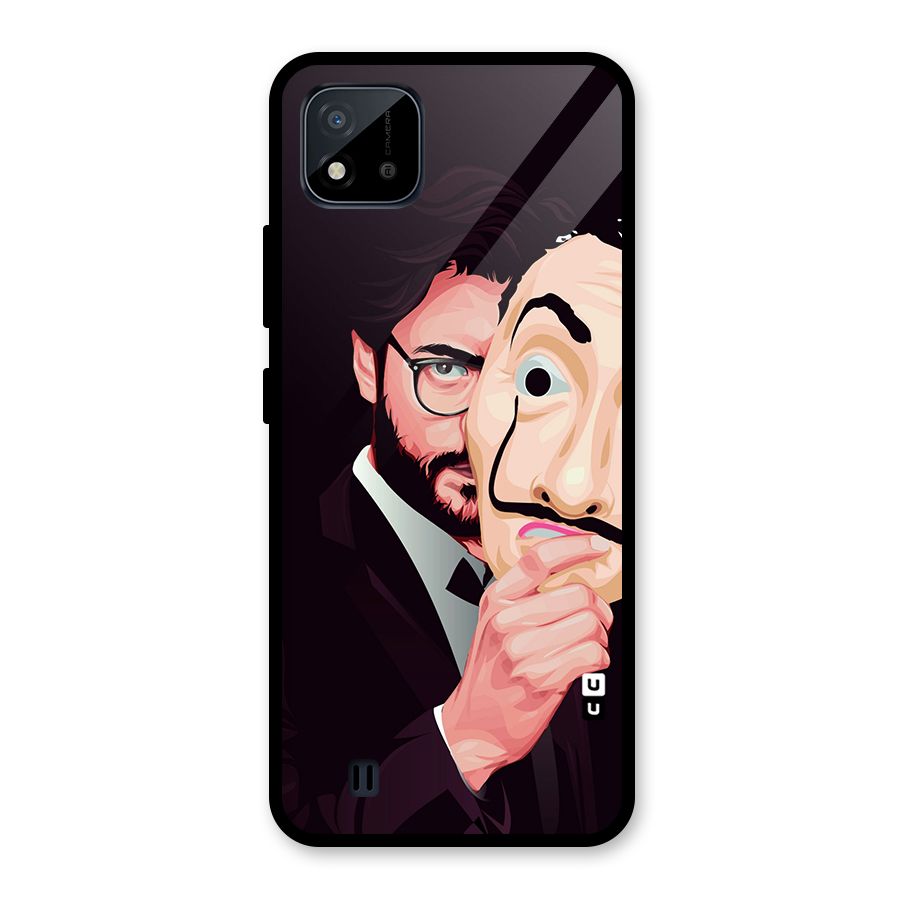 Money Heist Professor Art Glass Back Case for Realme C11 2021