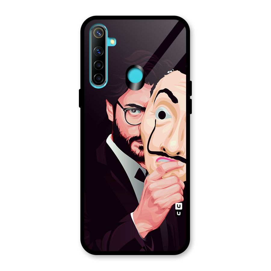 Money Heist Professor Art Glass Back Case for Realme Narzo 10