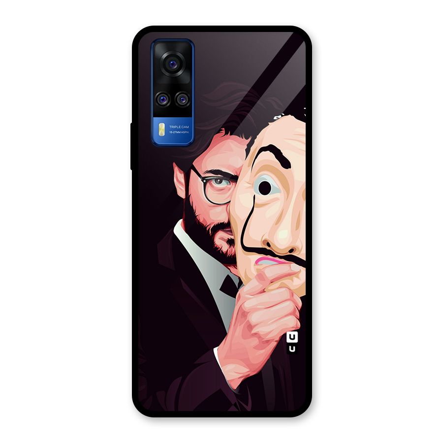 Money Heist Professor Art Glass Back Case for Vivo Y31