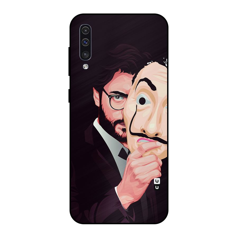 Money Heist Professor Art Metal Back Case for Galaxy A50