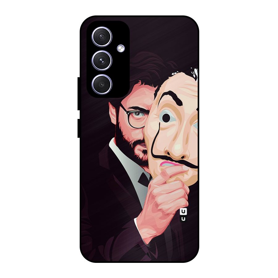 Money Heist Professor Art Metal Back Case for Galaxy A54
