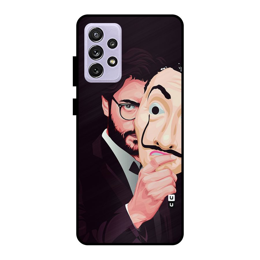 Money Heist Professor Art Metal Back Case for Galaxy A72