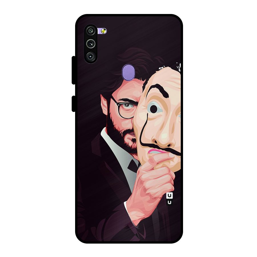 Money Heist Professor Art Metal Back Case for Galaxy M11