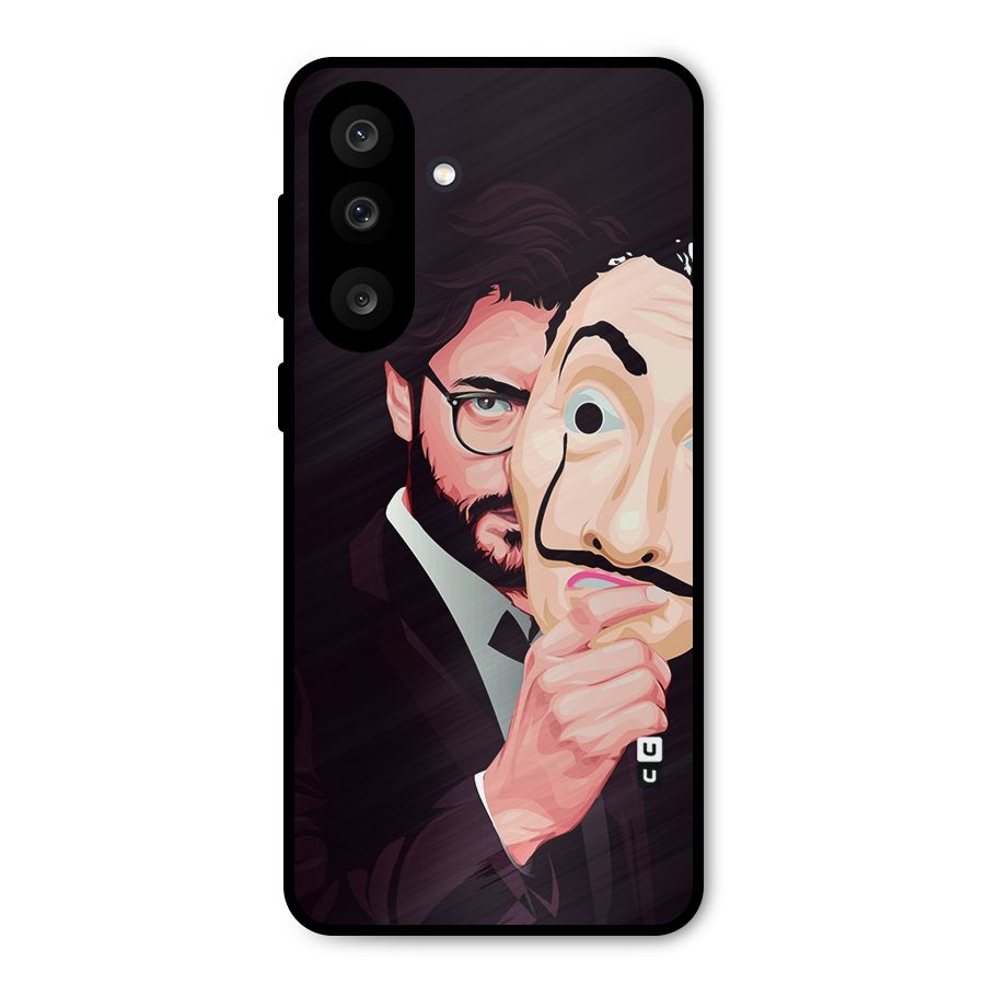 Money Heist Professor Art Metal Back Case for Galaxy M56