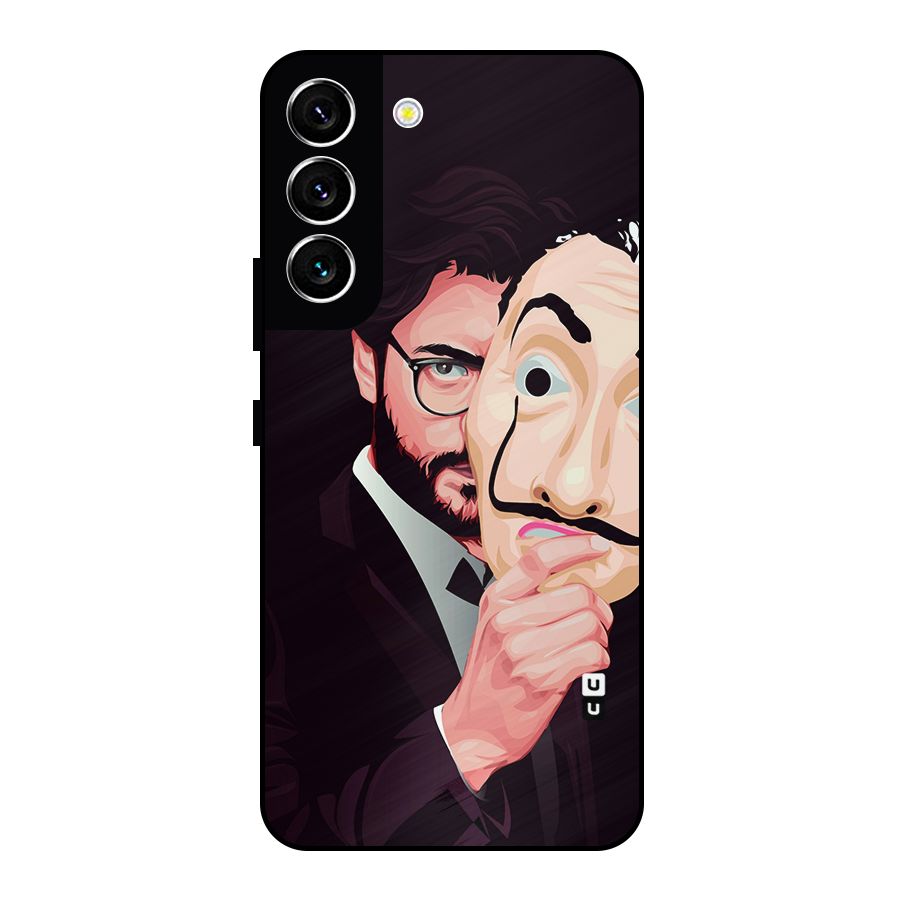 Money Heist Professor Art Metal Back Case for Galaxy S22 5G