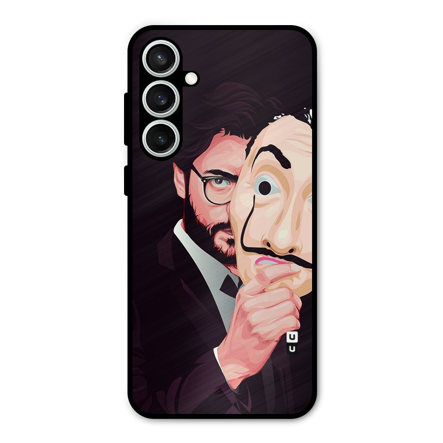 Money Heist Professor Art Metal Back Case for Galaxy S23 FE