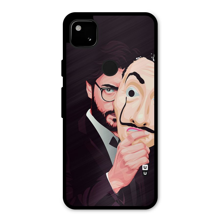 Money Heist Professor Art Metal Back Case for Google Pixel 4a