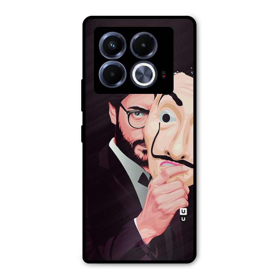 Money Heist Professor Art Metal Back Case for Infinix Note 40 5G