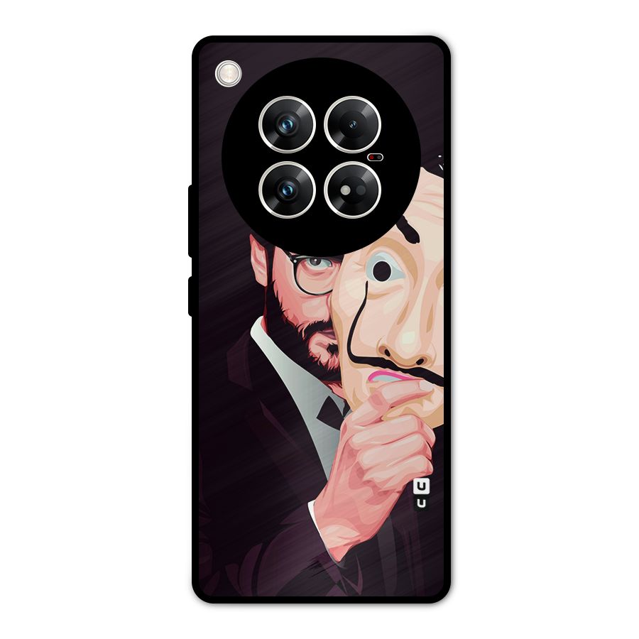 Money Heist Professor Art Metal Back Case for Infinix Zero 40 5G
