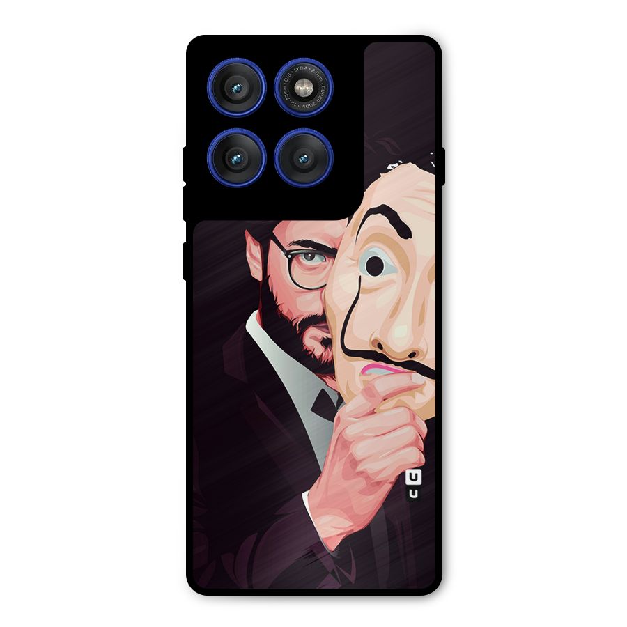 Money Heist Professor Art Metal Back Case for Motorola Edge 60 Pro