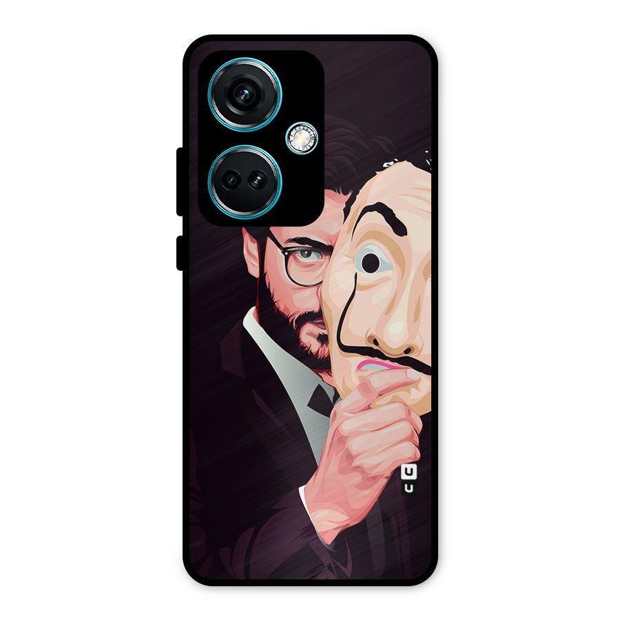 Money Heist Professor Art Metal Back Case for OnePlus Nord CE 3 5G