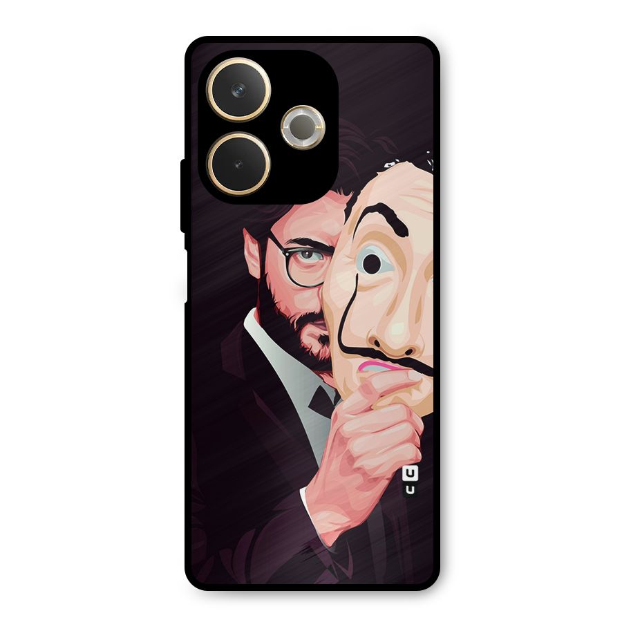Money Heist Professor Art Metal Back Case for Oppo A5 Pro